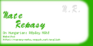 mate repasy business card